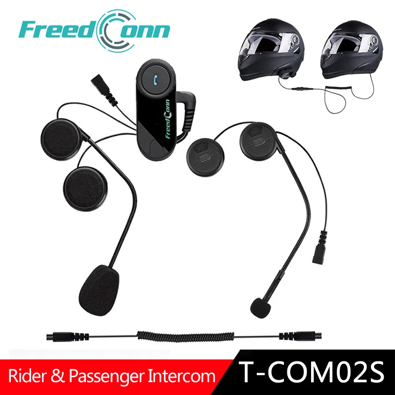 Гарнитура для мотошлема Переговорная система Bluetooth 1 шт. T COM02S|bluetooth intercom headset|intercom