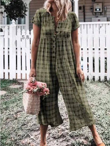 2019 New Fashion Single-breasted Overalls Rompers Long Pants Spring Summer 2019 New Fashion Single-breasted Overalls Rompers Long Pants Spring Summer