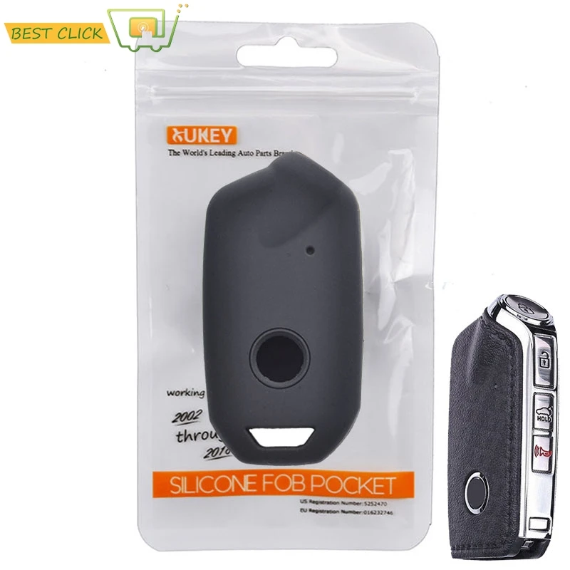 

Silicone Car Key Case For Kia K900 Stinger 2017 2018 2019 Cover Keyless Remote Fob Shell Jacket Sleeve Protector
