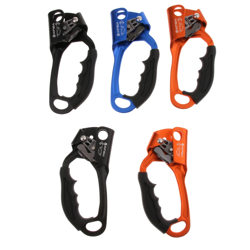 MagiDeal RightLeft Hand Ascender Climbing Rope Ascender Rappelling Rock Climbing Equipment Mountaineering Caving CE