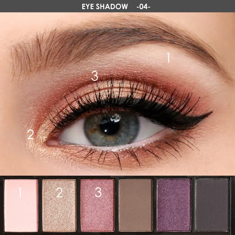 FOCALLURE открытые матовые тени для век Палитра пигментированный макияж Smokey Eye стойкий мерцающий тени для век - Цвет: 4