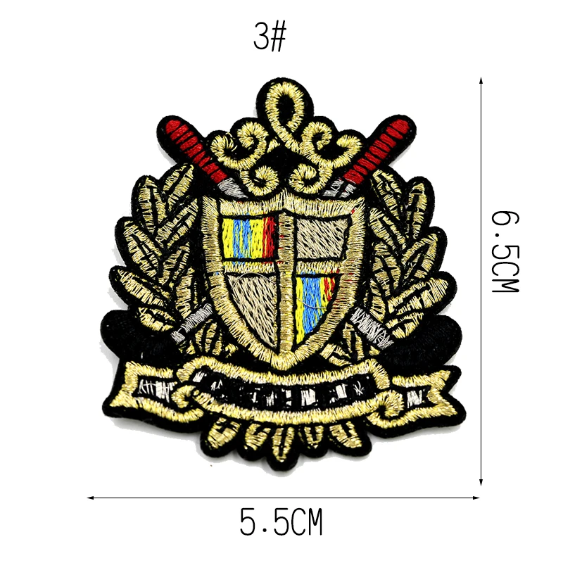 JOD императорская корона термо клейкие вышитые патчи железо на одежде приложения Значок Команды Джерси наклейки логотипы Custume - Цвет: 3