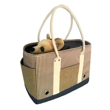 Сумка-переноска для домашних животных, сумка в полоску для собак, щенков, кошек Сумки маленькие собаки переноски Портативный сумка