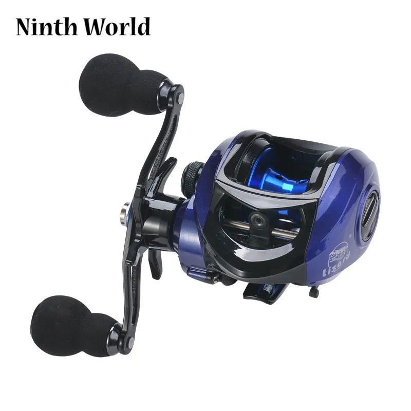 

Water Drop Wheel Long Throw Round Black Reel High Speed Ratio 7.2:1 Left/right Hand Fishing Wheel Fishing Gear