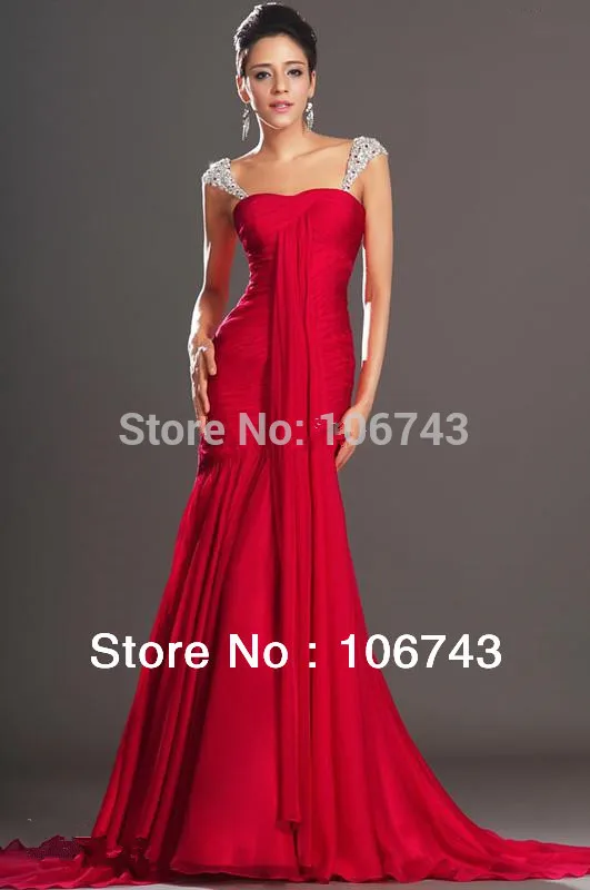 

free shipping long dresses for party 2015 red long evening for party maxi Debutante bride crystal vestidos formales prom dresses