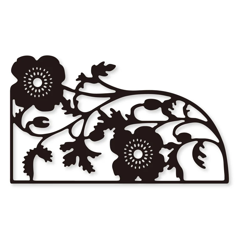 

flower border metal Cutting Dies Scrapbooking craft Dies cuts thin paper emboss card make stencil 128*73mm