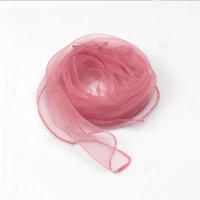 Skin Pink Sparsil, женский, летний, весенний, прозрачный, квадратный шарф, Одноцветный, головной убор, тонкий, шифон, шарфы, модная, органза, обертка, 70 см* 70 см - Цвет: Skin Pink
