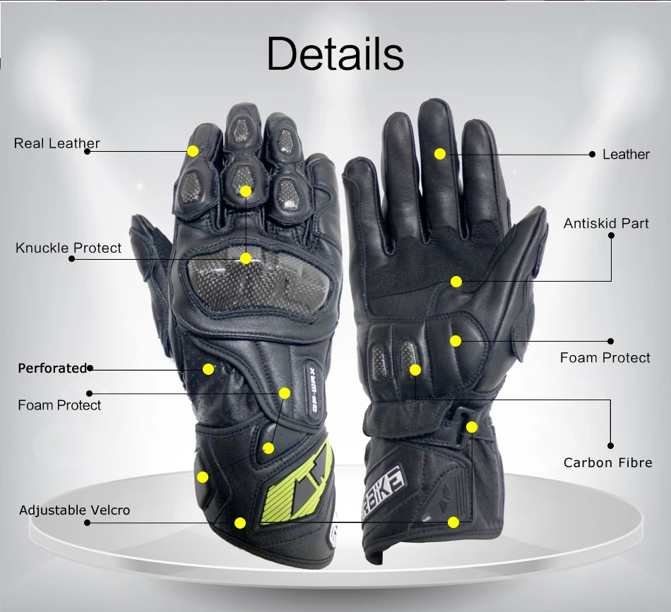 Moto Glove moto rcycle перчатки GP PRO для мужчин из натуральной кожи moto cross Защитное снаряжение Велоспорт Guantes moto Luvas da moto cicleta