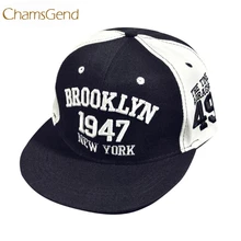 Дизайн Модная вышивка Бруклин 1947 Нью-Йорк козырек кепки летние Snapbacks шляпа 80327