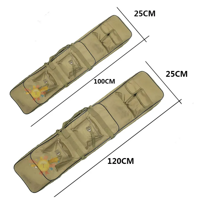 Airsoft 100 120 см сумка-чехол для ружья ружейный Рюкзак Военная Униформа Охота двойной Винтовка Сумка квадратный Carry Сумки Открытый пистолет