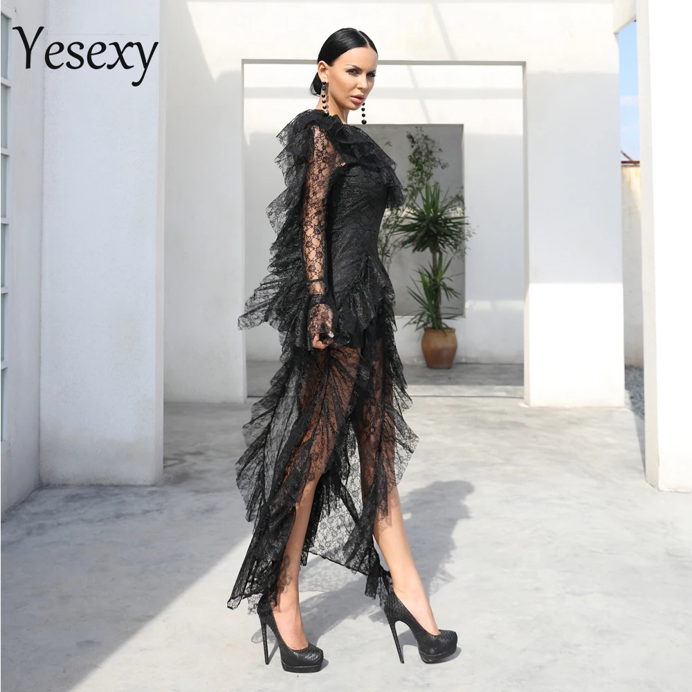 Сексуальный женский комбинезон Yesexy 2021 с глубоким V образным вырезом и длинным