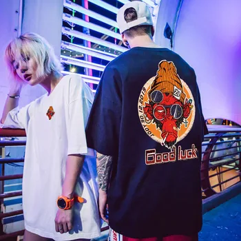 

Large Size Short Sleeve T-shirt Men Hip Hop Print National Summer Cotton Big Men's Tops Loose Women Streetwear Clothes 2019 G5G6