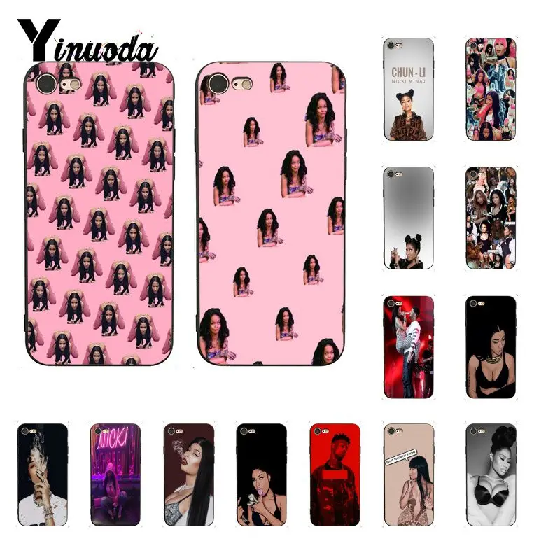 

Yinuoda Nicki Minaj Colorful Cute Phone Case for iPhone 8 7 6 6S 6Plus X XS MAX 5 5S SE XR 10 Cases