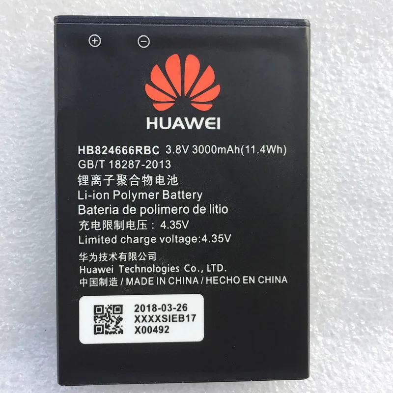 

New 3000mAh HB824666RBC Battery For Huawei E5577 E5577Bs-937 E5577s-321 SoftBank Pocket WiFi E5383s E5383s-327 Battery