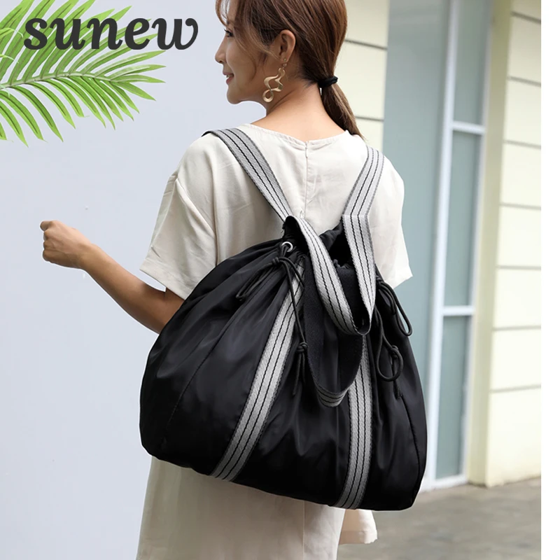 

Big Tote Bag Shoulder Bag Waterproof Nylon Back-pack Multi-Function Back Pack Handbag Drawstring Designer Women Handbags K047