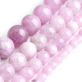 

Natural Purple Angelite Stone Beads Round Loose Spacer For Jewelry Making DIY Bracelet Necklace 15 inches 4/6/8/10mm