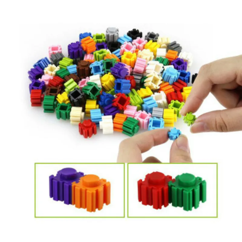 

Creative Bulk 400 Rainbow Particles DIY Nano Block Diamond Blocks Spelling Plastic Building Blocks Toys