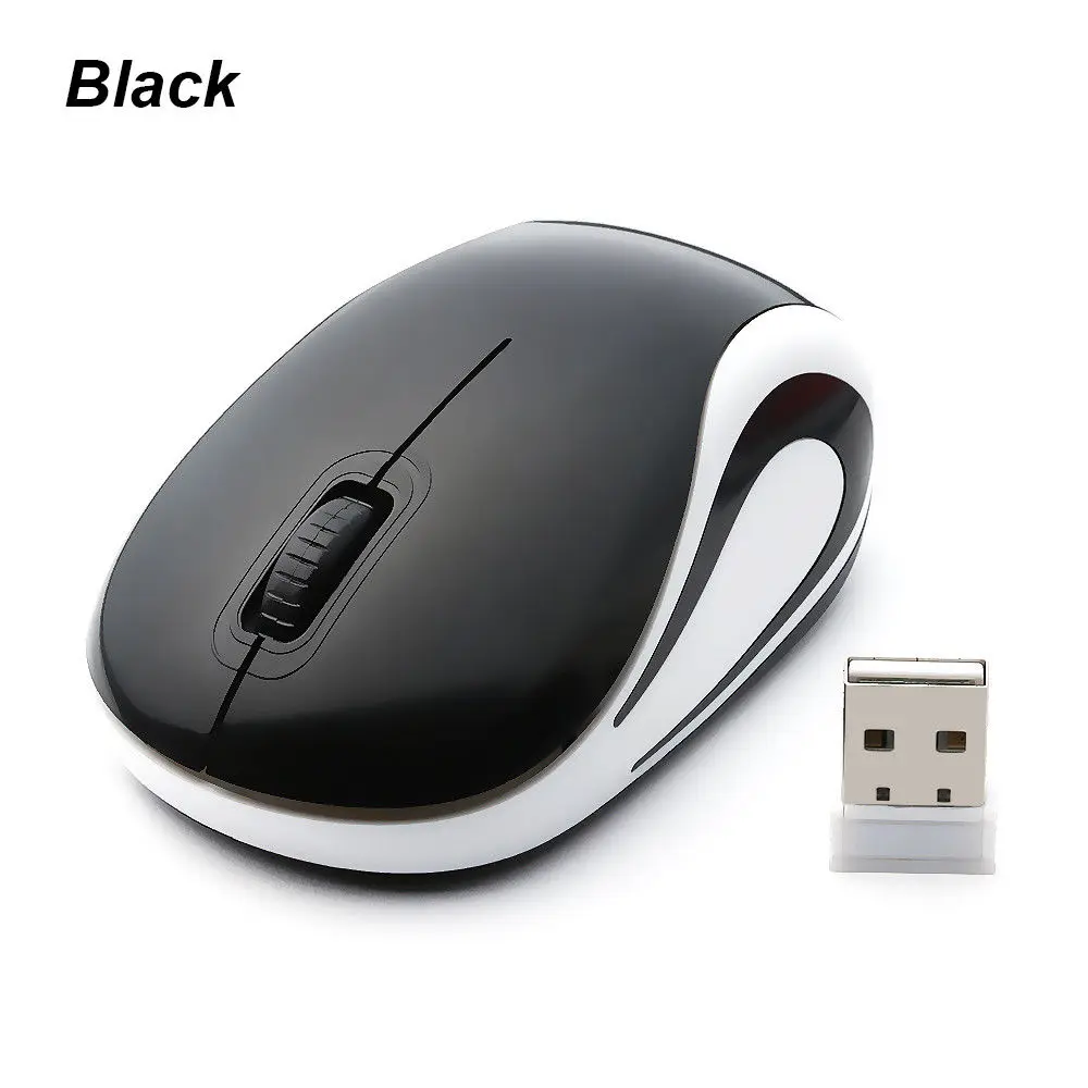 2 4 ГГц Беспроводная мини мышь Милая портативная оптическая USB драйвер