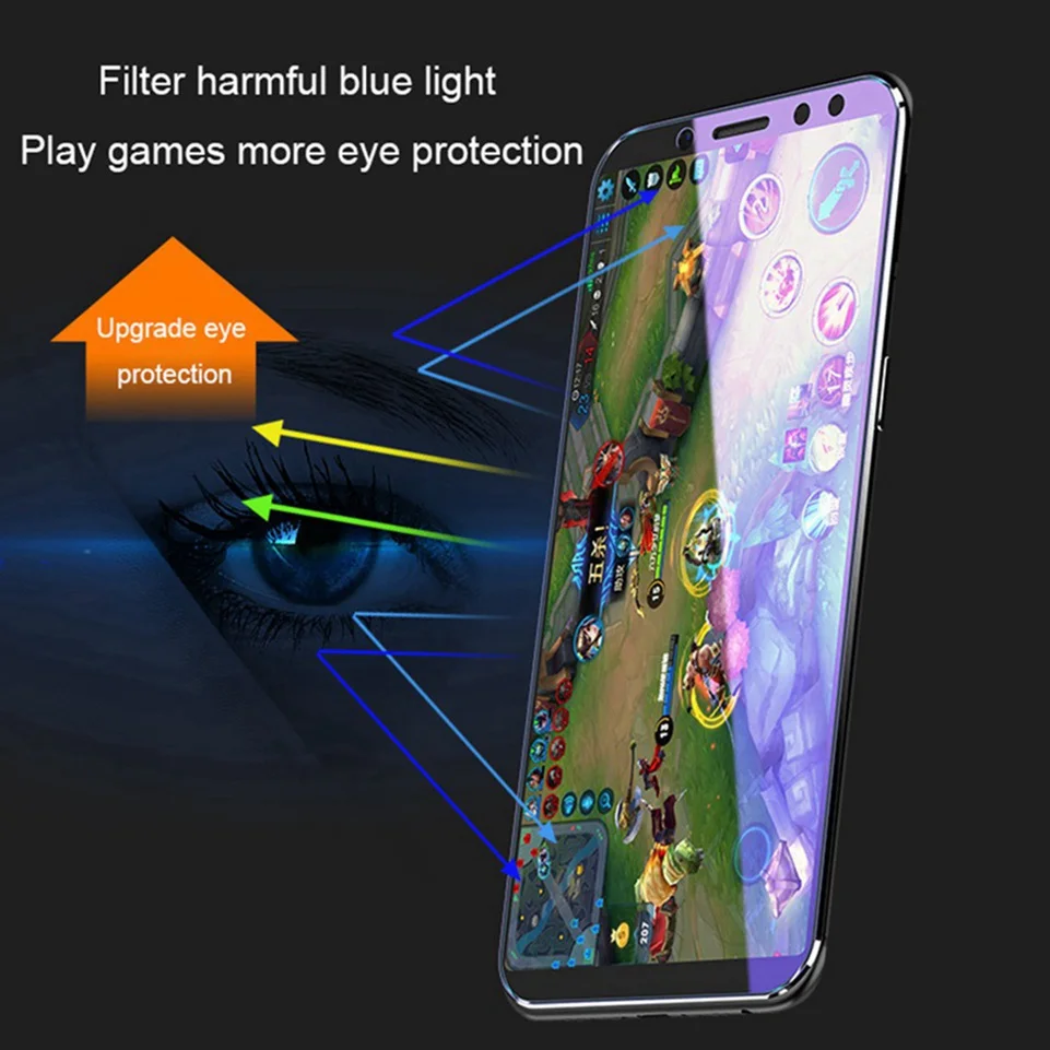 WhaY 5D Screen Protector For Samsung Galaxy A8 Plus 2018 Tempered Glass Full Cover For SamsungA8 Plus 2018 Glass Protective Film (7)