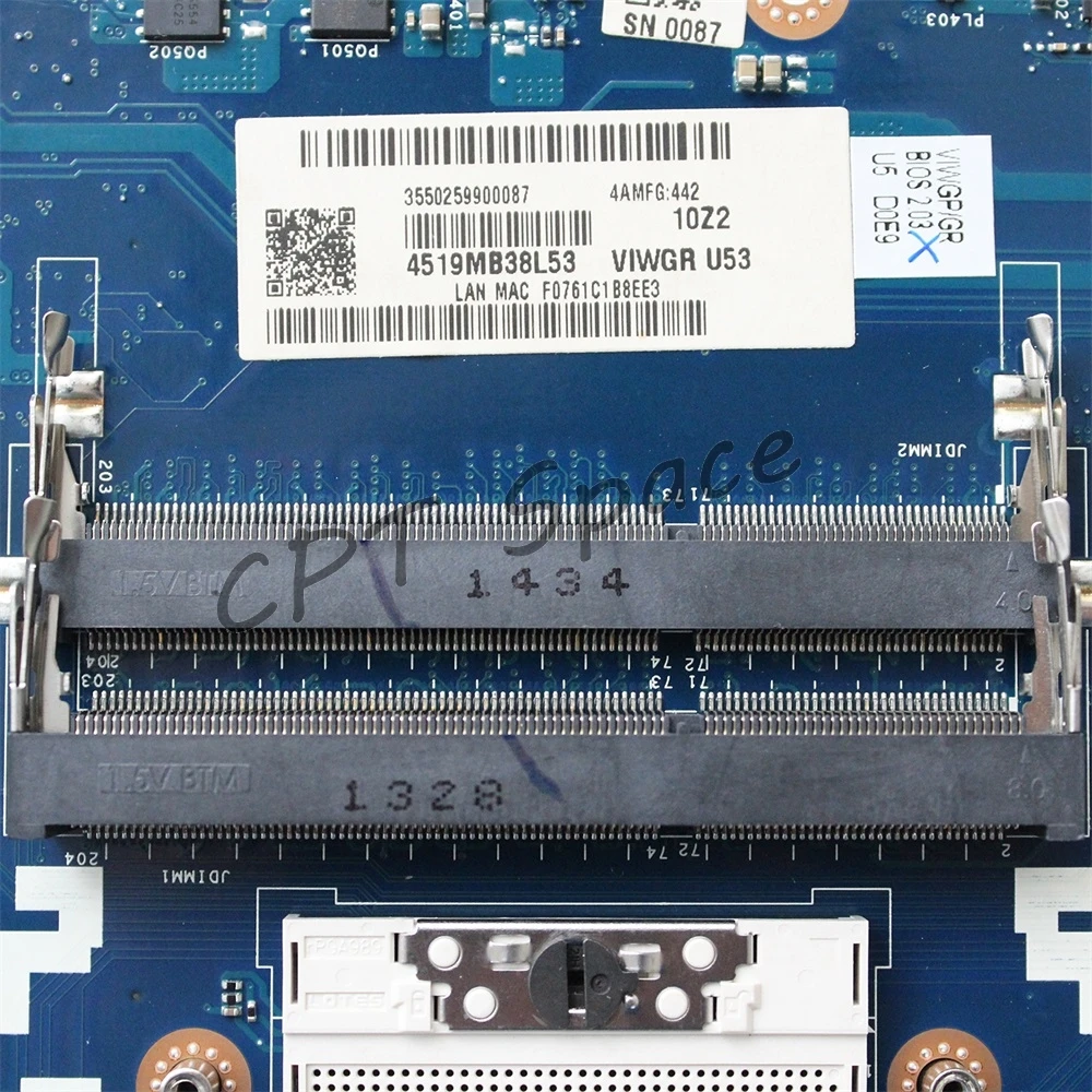 LA-9632P Rev: 1.0 لينوفو G500 اللوحة المحمول VIWGP/GR LA-9632P Rev: 1.0 PGA989 HM70 FRU: 90002834 اللوحة 100% اختبار
