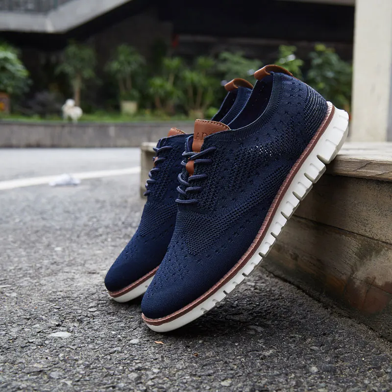 MWY Flying Socks Мужская Вулканизированная обувь трендовые кроссовки мужские Zapatilla De Hombre повседневная обувь на шнуровке летняя дышащая британская обувь - Цвет: Синий