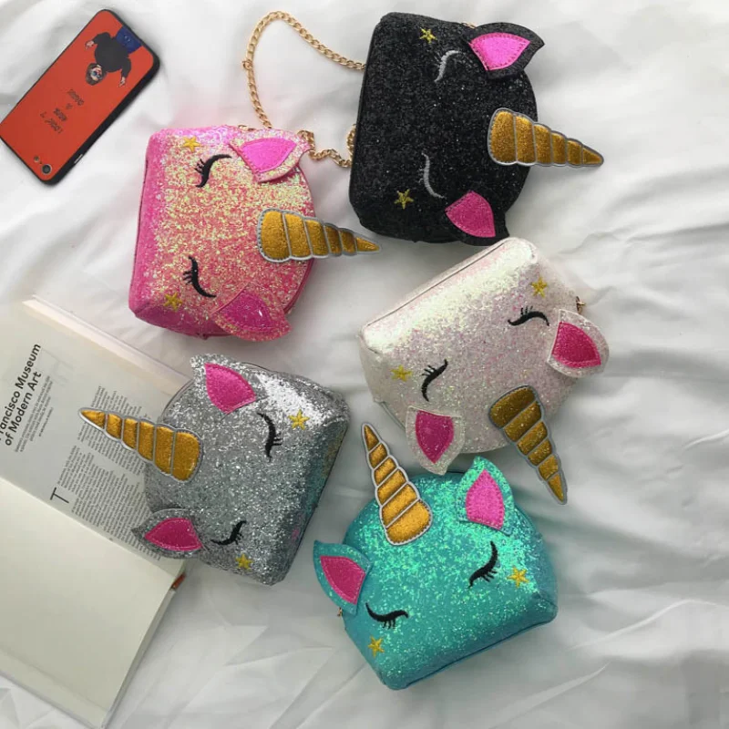 الأزياء يونيكورن حقيبة للفتيات السفر النساء الكرتون الطباعة حقائب كتف الترتر محفظة جلدية مخلب الجملة crossbody حقيبة الأزياء يونيكورن حقيبة للفتيات السفر النساء الكرتون الطباعة حقائب كتف الترتر محفظة جلدية مخلب الجملة crossbody حقيبة