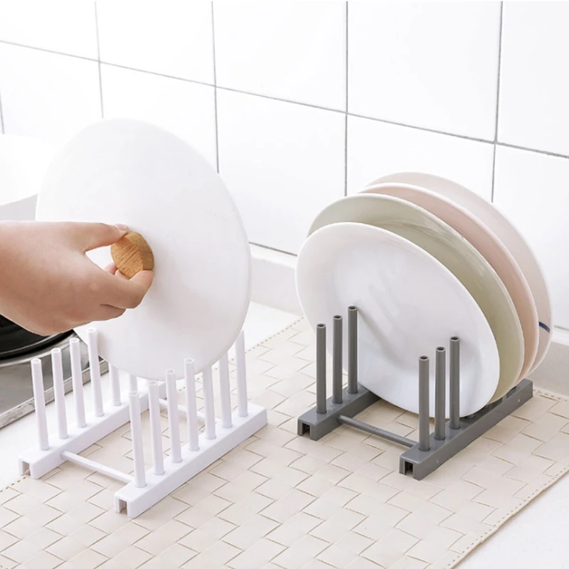 

plate dish cup bowl drainer rack pot lid holder storage stand kitchen organizer