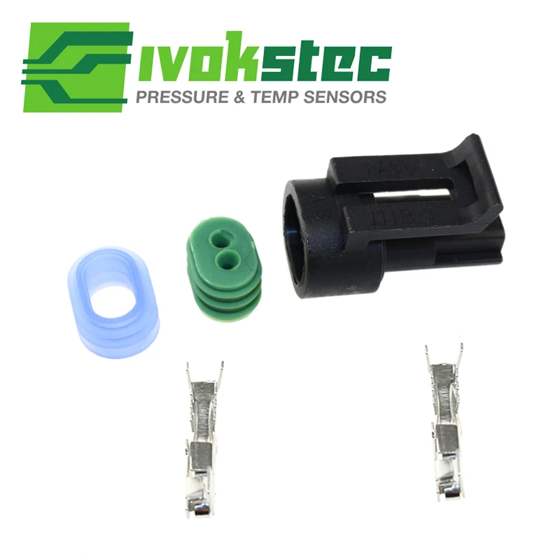 

For Coolant Temperature Temp Sensor CTS Connector Kit Plug 2-Way Female Metri-Pack Housings 150.2 Series 12162193 (5EA)