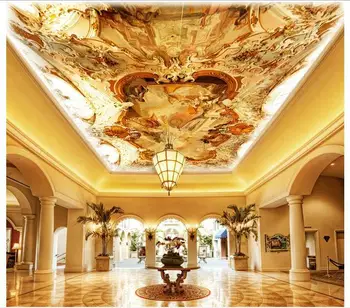 

3d murals wallpaper custom Frescoes on the ceiling of Europe type style wallpaper wallpaper