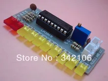 Free Shipping!!! 5pcs LM3915 Fun 10 segment audio level indicator kit / electronic production parts 10 level indicator