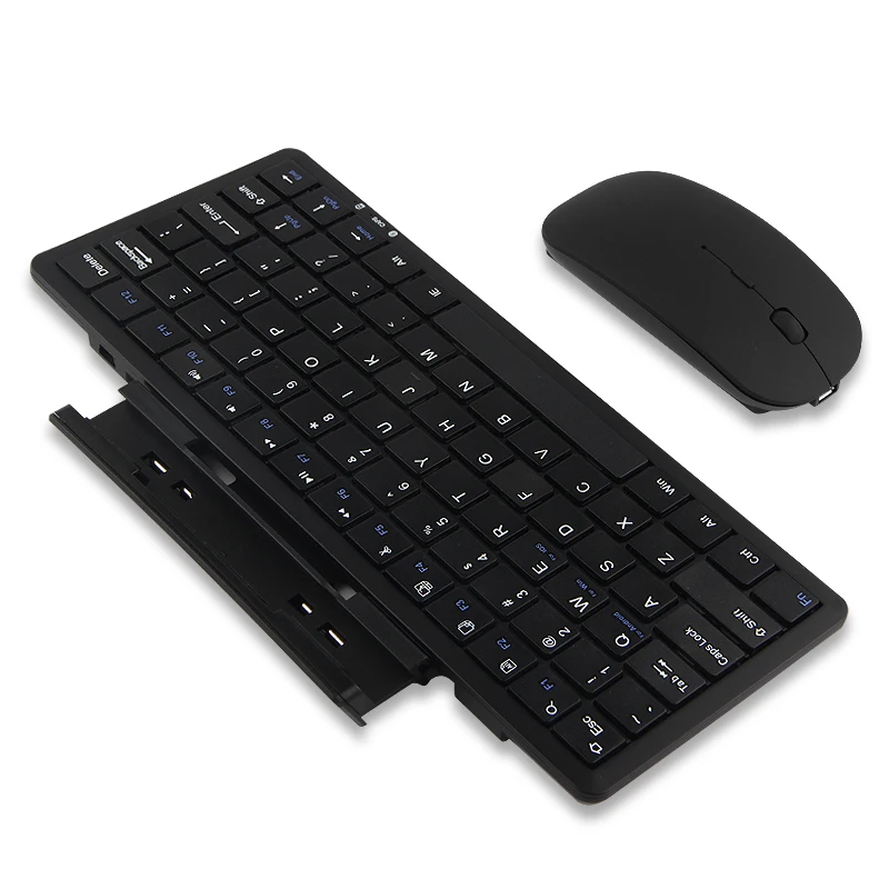 Bluetooth Keyboard For Huawei Mediapad M6 8.4 10.8 inch Pro VRD-AL09 SCM-AL09 W09 Tablet PC Wireless keyboard mouse Stand Case - Цвет: black mouse