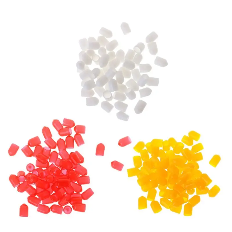 

100PCS Protective Cap Anti-rust Anti-dust Silicone Cover Set RCA Lotus Loudspeakers Audio AV Signal Socket Jacket