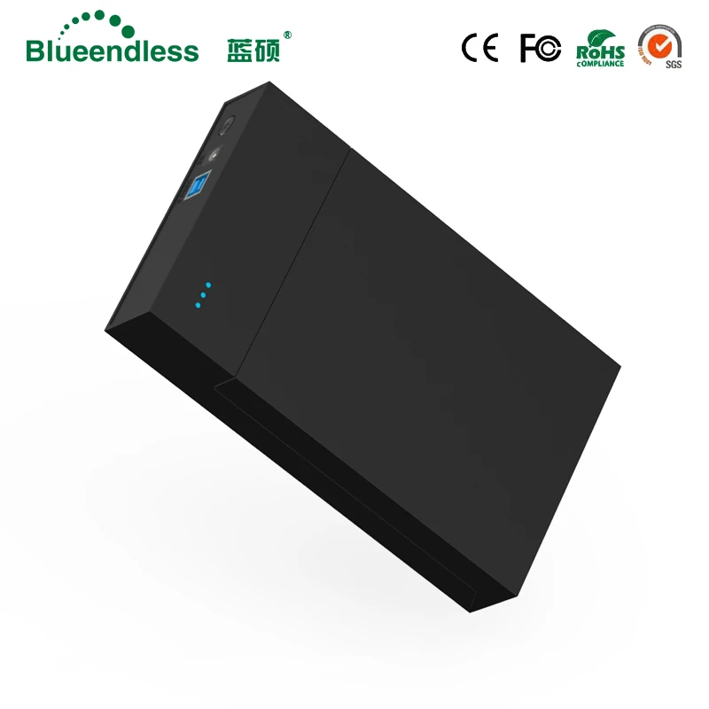 BLUEENDLESS MR35T HDD корпус 3,5 дюйма SATA внешний жесткий диск корпус, USB 3,0 инструмент бесплатно для 3," SATA HDD и SSD