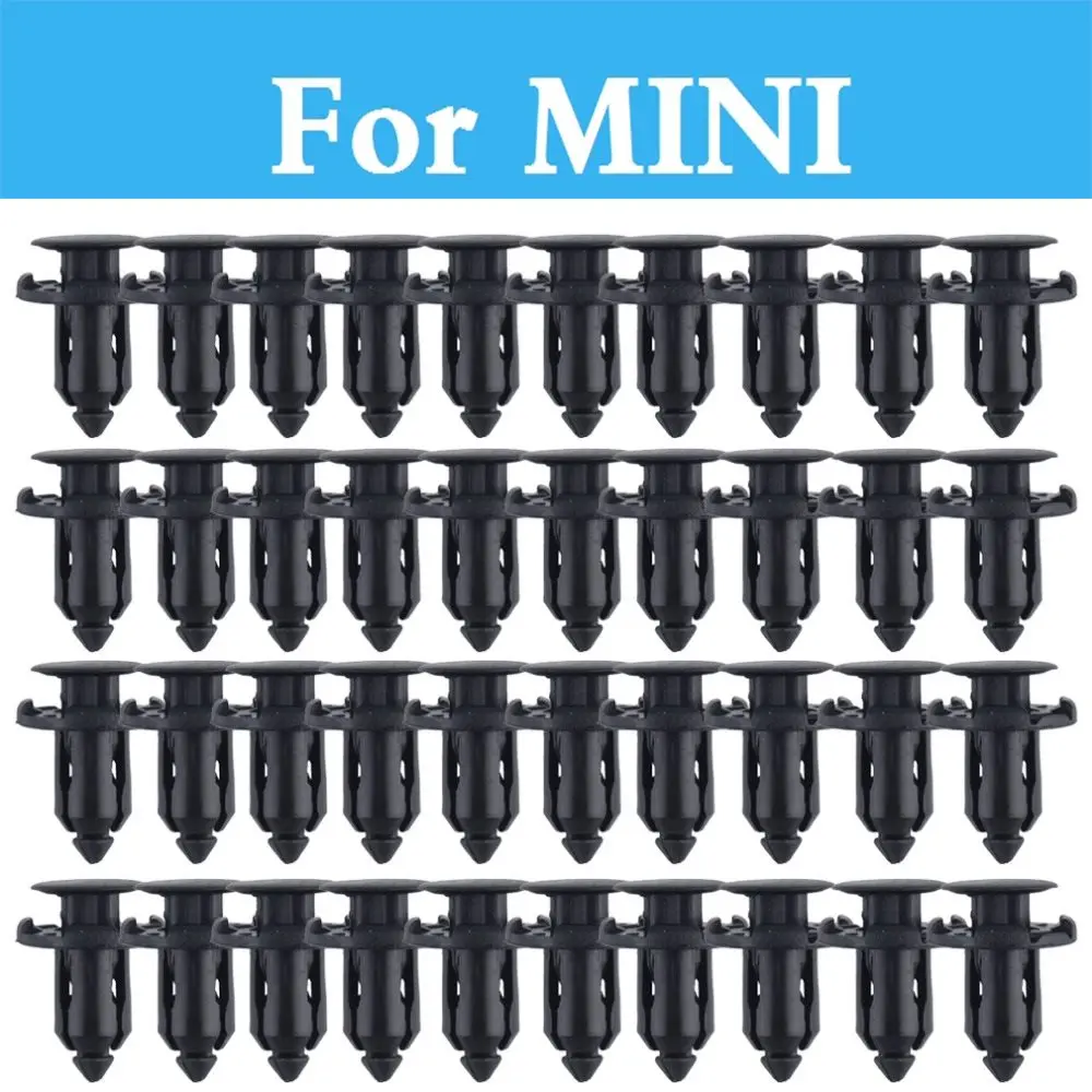 

9mm Hole Car Parts Panel Trim Clips Plastic Rivet Fastener For Mini Coupe Hatch Paceman Roadster Cabrio Clubman Countryman