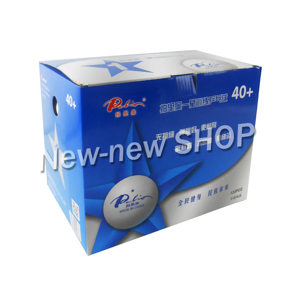

120PCS Palio 1 Star 1-Star 40+ New Materials White Training Table Tennis Balls