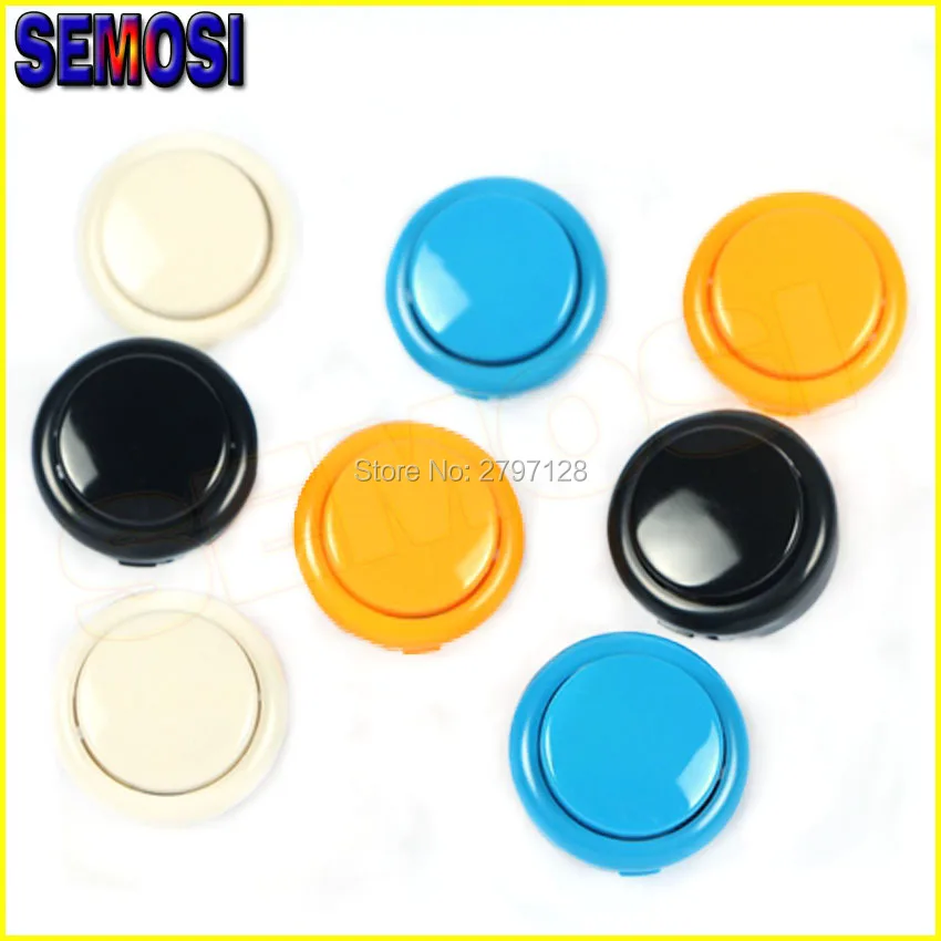 

High Quality 50 PCS/lot 30mm Round Push Button/arcade button with switch, buttons for arcade game machine DIY arcade controller