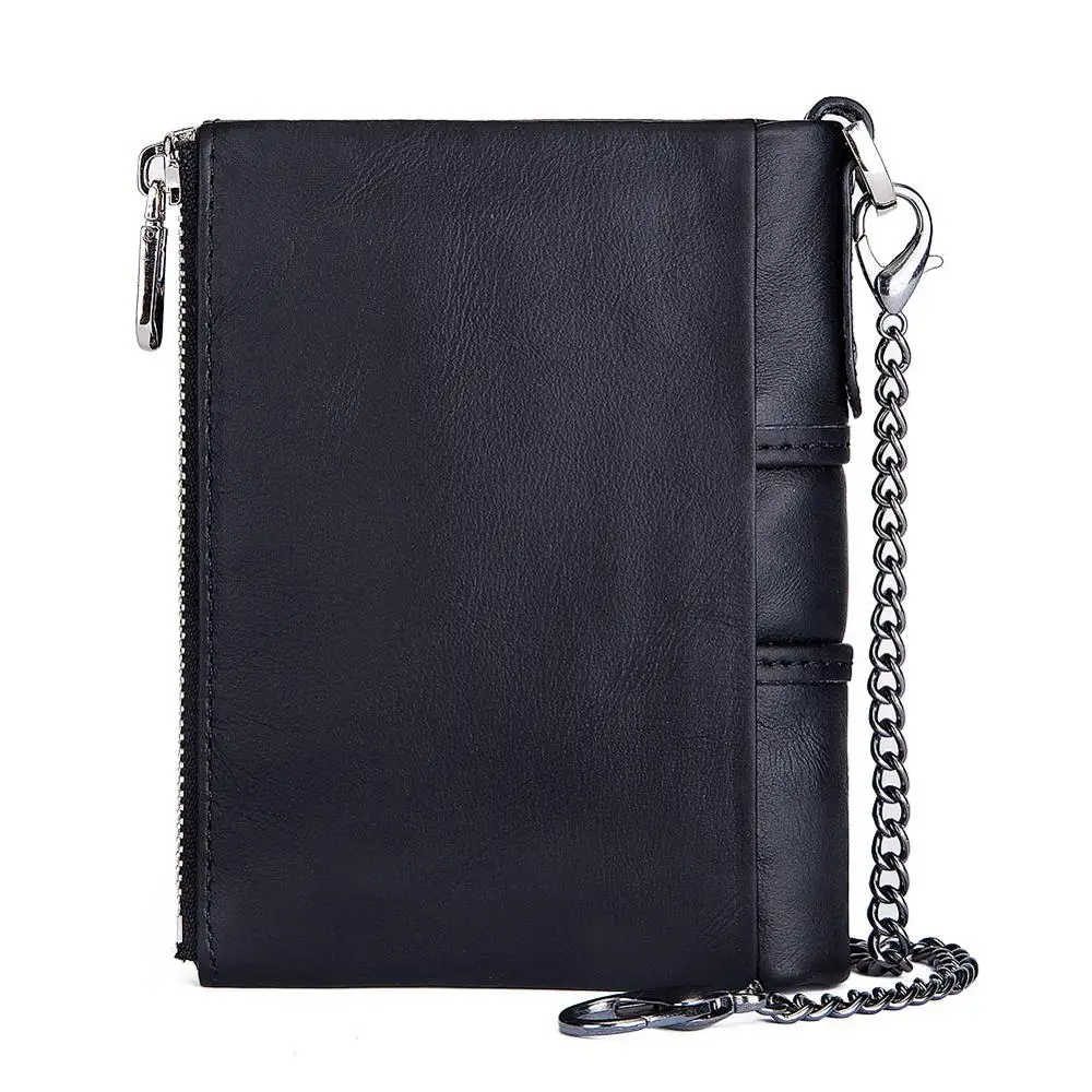 Продажа KAVIS Rfid имя Бесплатная гравировка натуральная кожа кошелек для мужчин Crazy Horse кошельки короткий кошелек для монет мужской кошелек для денег ...