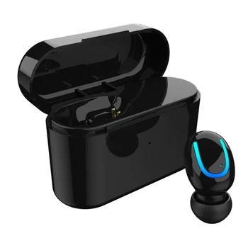 

Bluetooth 5.0 Wireless Ear Phone Mini Single Earphone with Portable Charging Case 2019 New Arrival