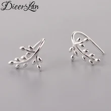 Новые поступления, 925 пробы, серебряные серьги в форме листа для женщин, горячая мода, ювелирные изделия из стерлингового серебра-ювелирные изделия, подвески