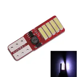 6X T10 10 SMD 10SMD 7020 светодио дный Canbus лицензия лампа двери мини свет авто источник лампы резервного копирования 12 В белый ошибок