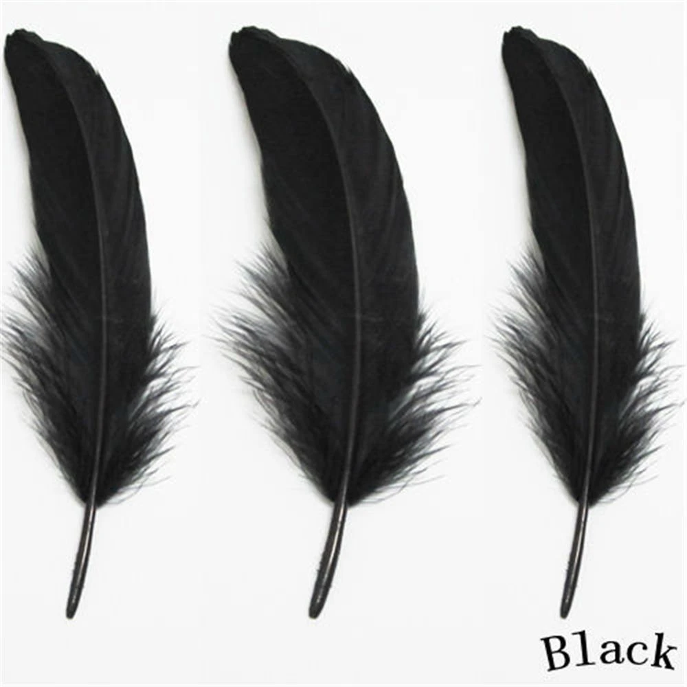 wholesale 100pcs goose feathers white 4 6" (10 15cm) geese feathers