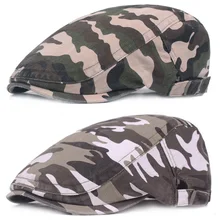 Мужские береты шляпа Маскировочная шапка уличные дорожные шапки с козырьком Повседневная кепка газетчика CSHAT0385
