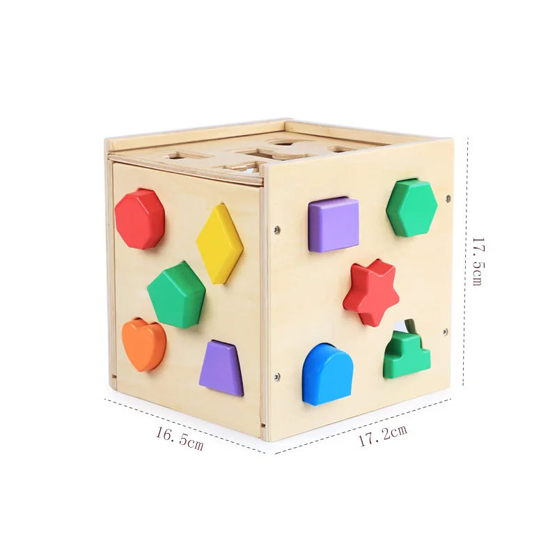 25 отверстий интеллектуальная коробка Деревянный форма Детские познавательные и соответствующие строительные блоки Дети раннего