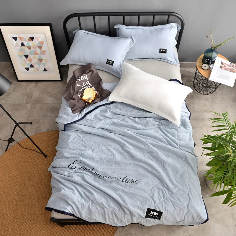 

edredone Fashional Duvet Washed Cotton Summer Comforter Air Conditioning Wholesale King Queen