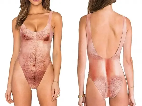 hairy chest bathing suit