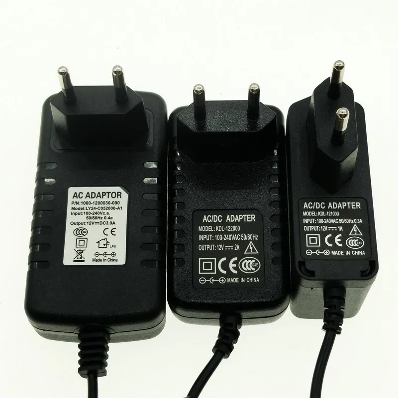 DC12V адаптер AC100-240V освещения Трансформеры из положить DC12V 1A/2A/3A Питание для Светодиодные ленты