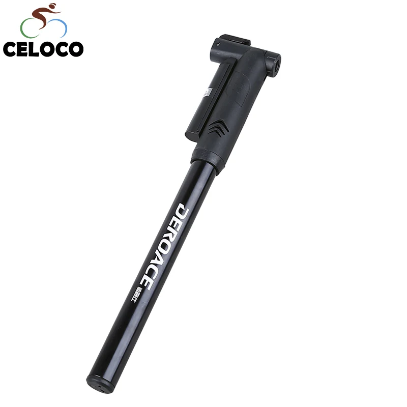 

Bicycle Bike Cycling 130 Psi Portable Mini High Pressure Air Pumps With Pressure Gauge Bicycle Tire Inflator Hand Air Pumps