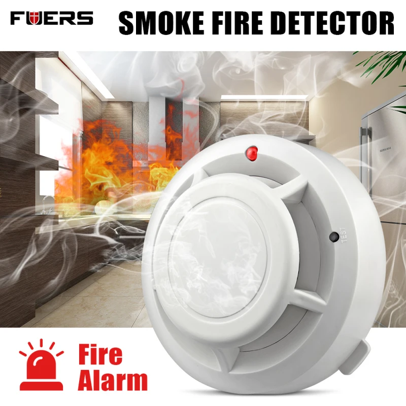 

High Sensitive Stable Independent Alarm Smoke Detector Home Security Wireless Alarm Smoke Detector Sensor Fire Equipment