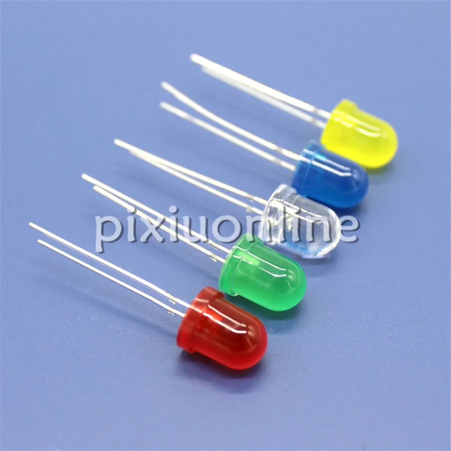 High Quality J759b Diameter 8mm Colorful Light Emitting Diode 5colors Choose 2-2.2V/3-3.2V Free Brazil Shipping book free standing calendar desktop desk for brazil brazilian holiday calendar portuguese latin american tear off