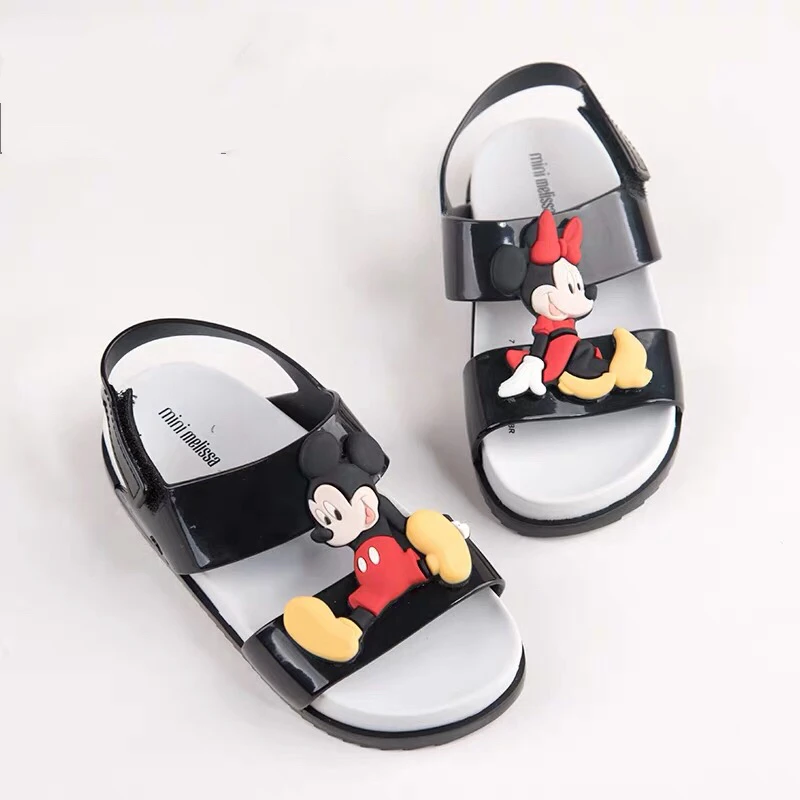 Mini Melissa Ultragirl/ г. новые оригинальные сандалии для девочек бразильские прозрачные сандалии Нескользящие Детские пляжные сандалии для малышей, 13,5-18,5 см